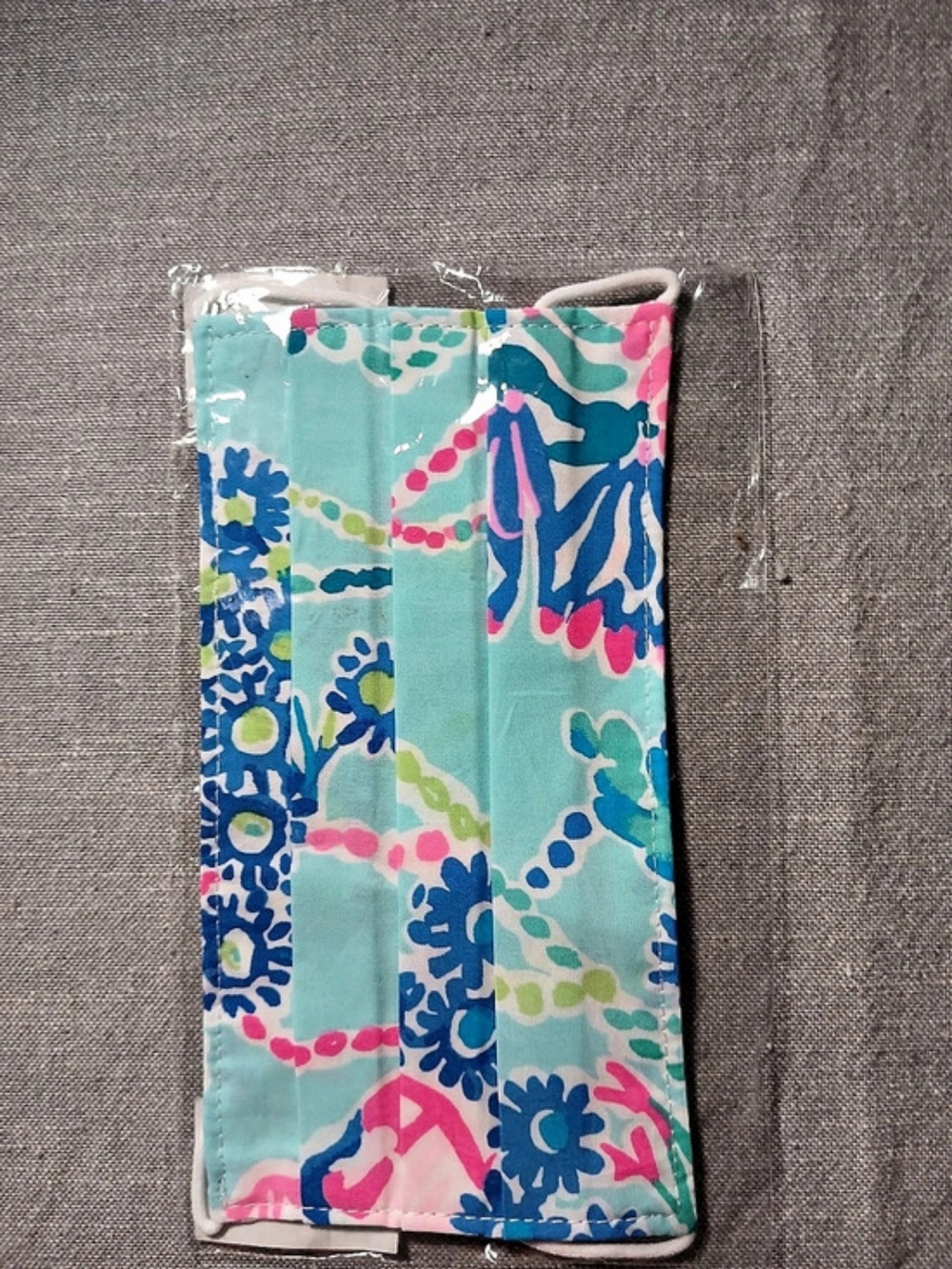 Lilly Pulitzer Adult Face Mask Blue & Pink NWT IN PACKAGE#fashion #lilypulitzer